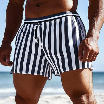Men's Summer Casual Striped Sports Shorts MTA0902E3U