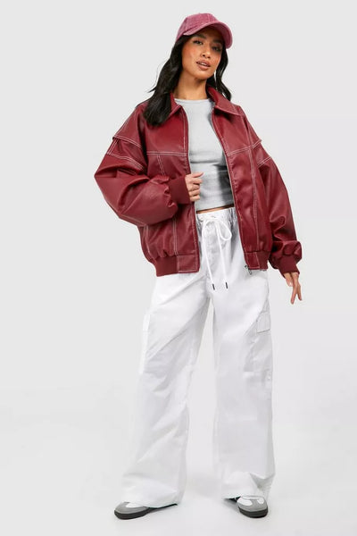 Marlee - Luxe Oversized Bomber Jacket