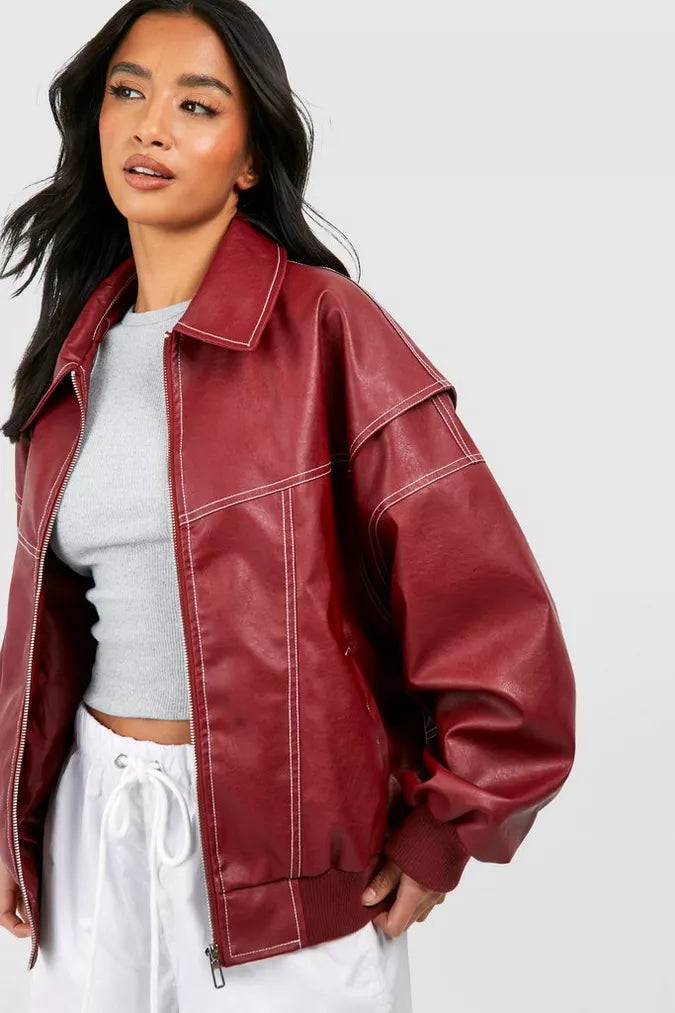 Marlee - Luxe Oversized Bomber Jacket