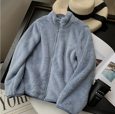 Freya - Cozy Teddy Coat With Zipper