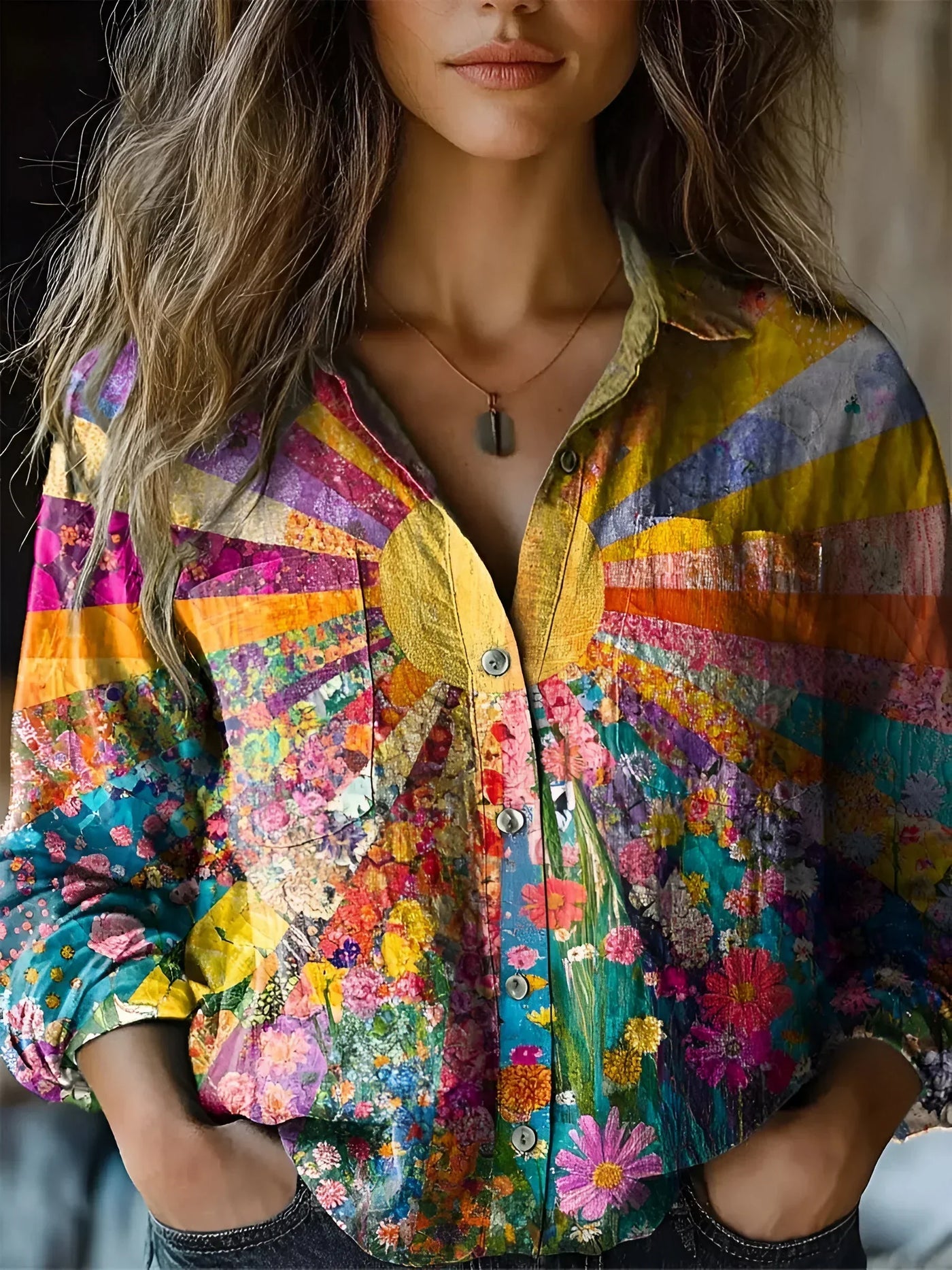 Bianca - Sunlit Bloom Blouse