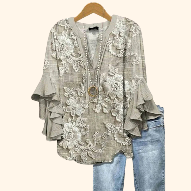 Poppy - VINTAGE FLORAL PRINT BLOUSE