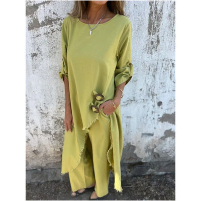 Lourdes - Luxe Cotton & Linen Women's Set