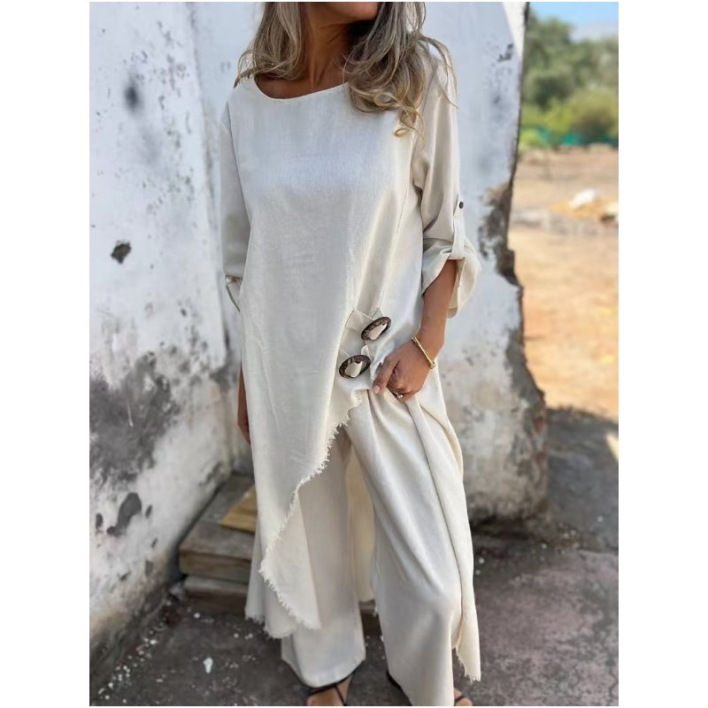 Lourdes - Luxe Cotton & Linen Women's Set