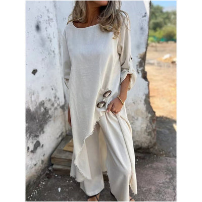 Lourdes - Luxe Cotton & Linen Women's Set
