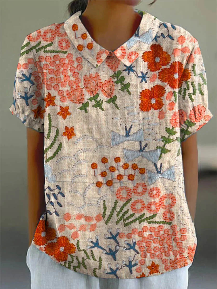 Vintage Colourful Blouse